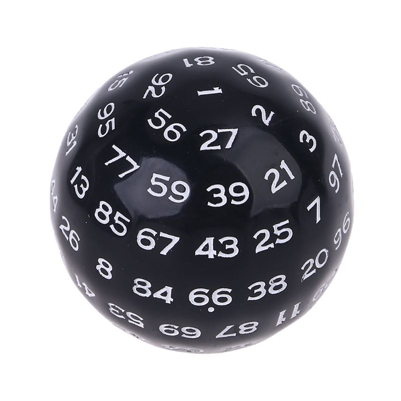 Dados poliédricos de 100 lados D100 caras múltiples de acrílico dados para tablero de mesa juego de rol Bar Club