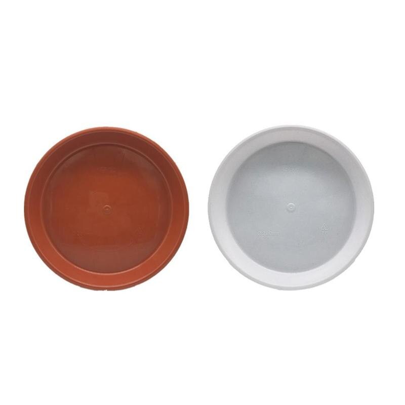 Tray Plastic Potted Flower Flat Edge Round Water Tray Tray Gree Storage Water Tool Garden Decoration Orchid Fleshy X4K0