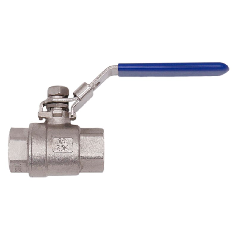 Homebrew Beer Ball Valve - 1/2" NPT Stainless Steel 304 Full Port Homebrew Ball Valve Food Grade 1000 WOG Brewer Hardware