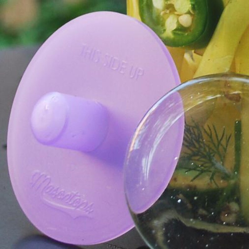 Waterless Fermenting Airlock Lids Silicone Mason Jar Lids Covers with Stainless Steel Ring Mouth Mason Jar Sealed Lid Kitchen