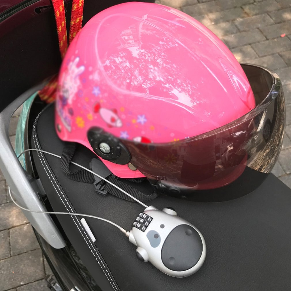Universal Password Lock Telescopic Wire Rope Steel Cable Code Lock Suitcase Car Sled Motorcycle Helmet Password Lock