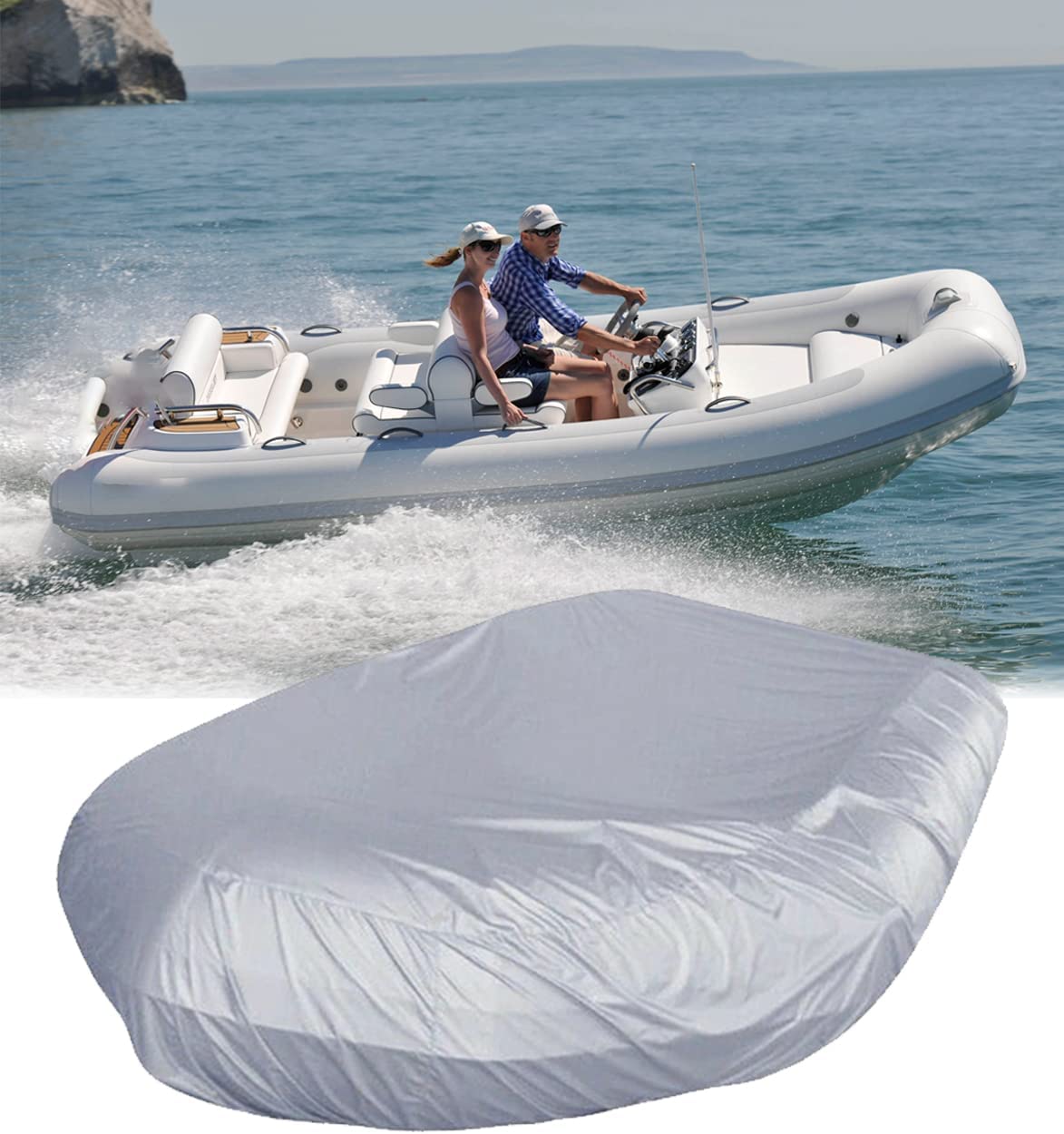 V-vorm Marine Boot Cover Grote Waterdichte Stofdichte AntiUV Regen Sneeuw Opblaasbare Boot Rubberboot Vissen Rubberboot Universele Hoes