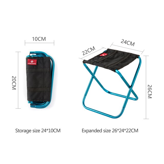 Folding Small Bench Stool Portable Outdoor Ultra Light Train Travel Picnic Camping Fishing Beach Chair Outdoor Garden Furniture: Red