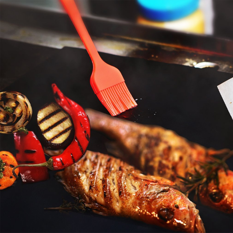 Alfombrilla antiadherente para parrilla de barbacoa, lámina reutilizable para cocinar a la parrilla, resistente al calor, accesorios para parrilla de barbacoa al aire libre