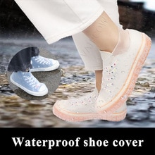 Surchaussures en Silicone recyclables pour hommes, chaussures réutilisables imperméables à la pluie, housse de bottes de pluie antidérapantes lavables, unisexe résistantes à l'usure