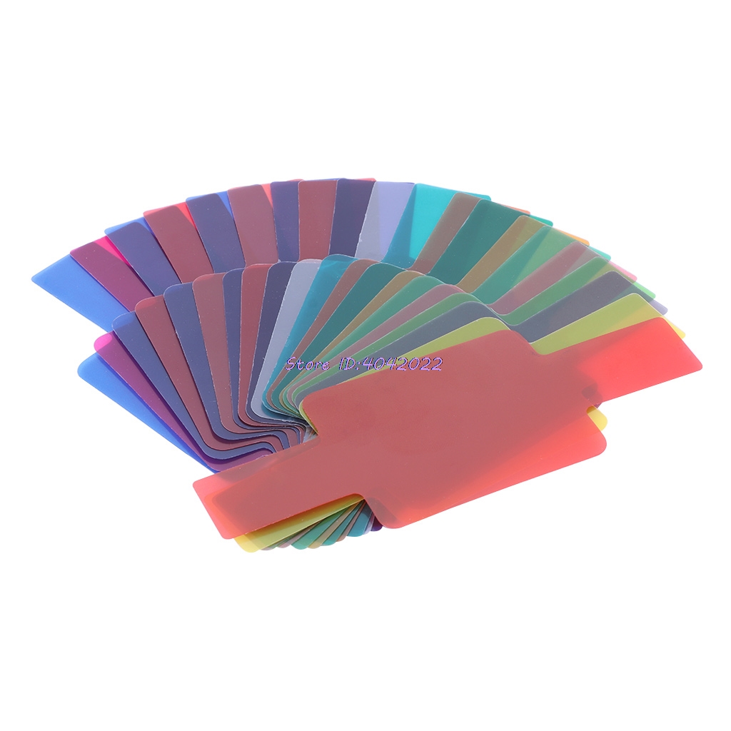 20 kleur Fotografische Kleur Gel Filter Kaarten Set Flash Speedlite voor Canon