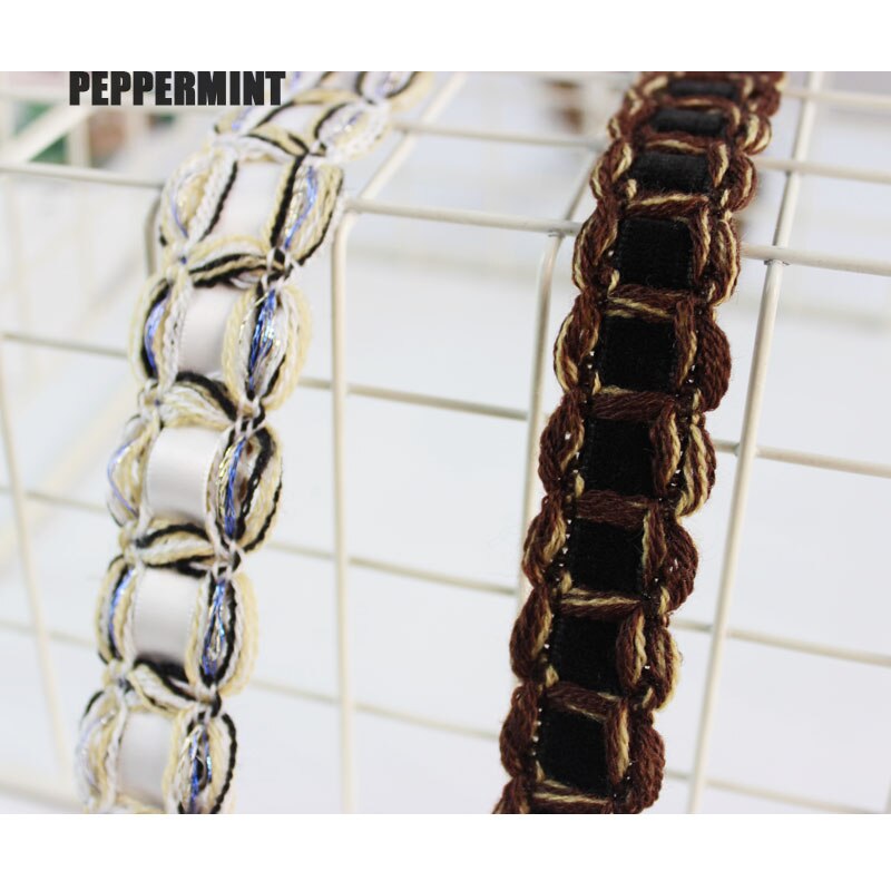 1 yard 2 cm Geweven Vlecht Singels jacquard Touw Trim Golden geweven Kant Naaien Accessoire voor Kleding DIY vintage Trimmen