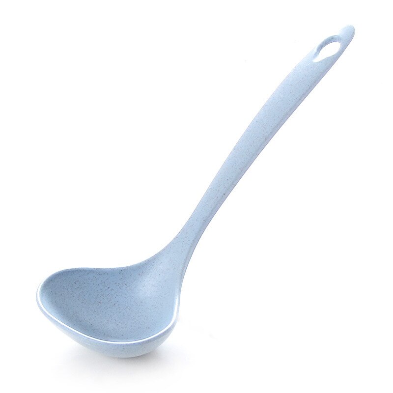 Keuken Benodigdheden Tarwestro Maaltijd Diner Scoop Pollepel Soeplepel Lange Handvat Servies Servies: Blauw