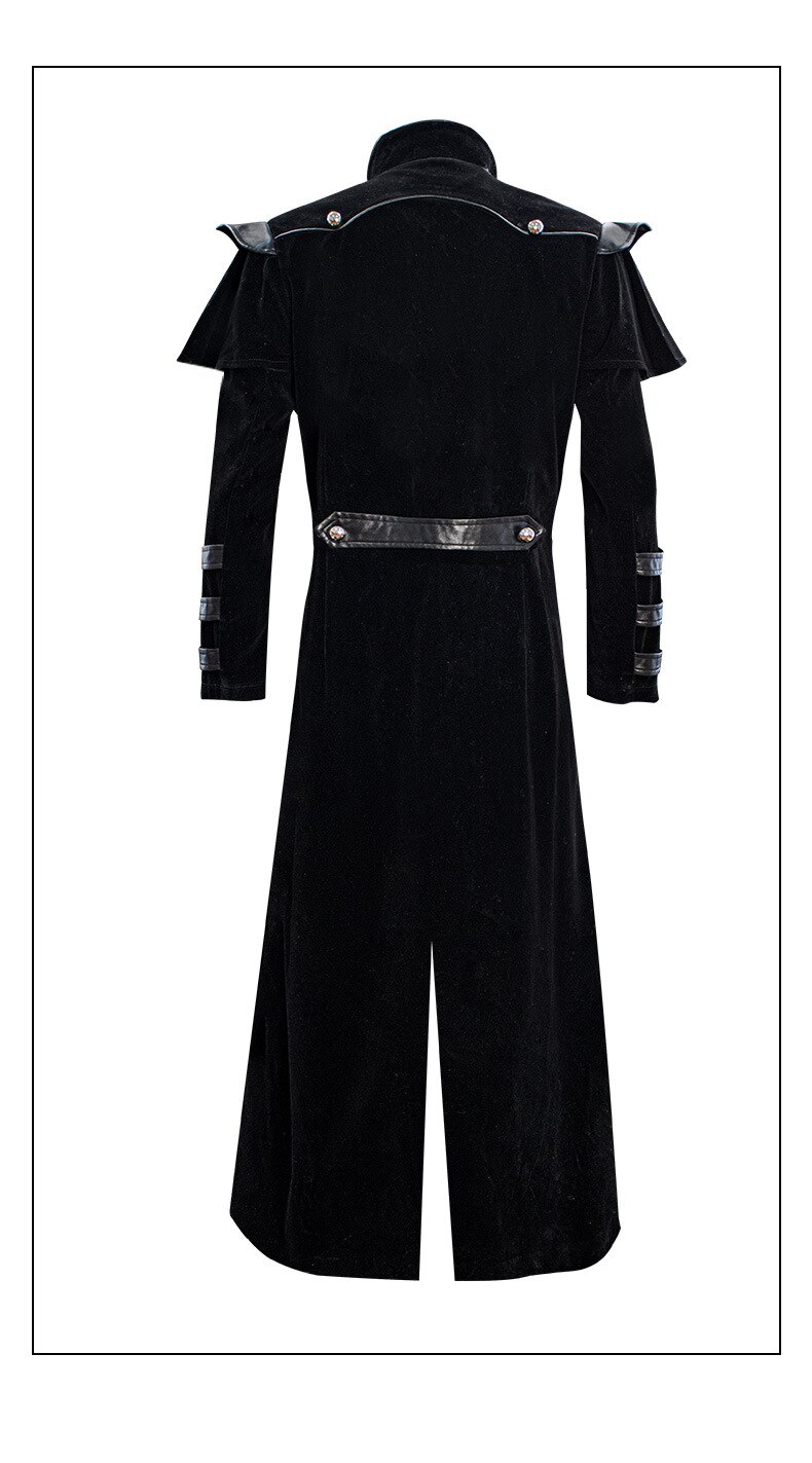 Hombre vampiro Steampunk victoriano Medieval renacimiento abrigo chaqueta FRAC de realizar largo gótico Vintage chaquetas abrigos