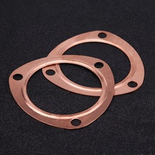 2pcs 3inch Copper Header Exhaust Collector Gaskets Reusable for SBC BBC 302 350 454 383 Exhaust Gaskets