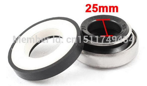 Single Coil Spring Water Pump Mechanical Shaft Seal 25mm Diameter