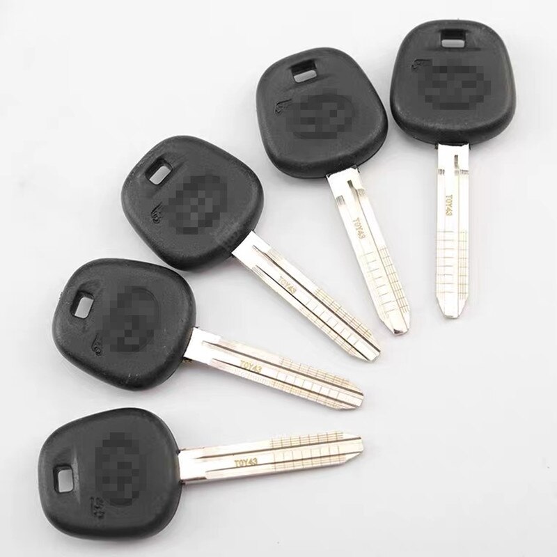 Engraving Key Shell TOY43 For Skoda and Old Toyota Smart Card Mechanical lock Replacement: 5PCS