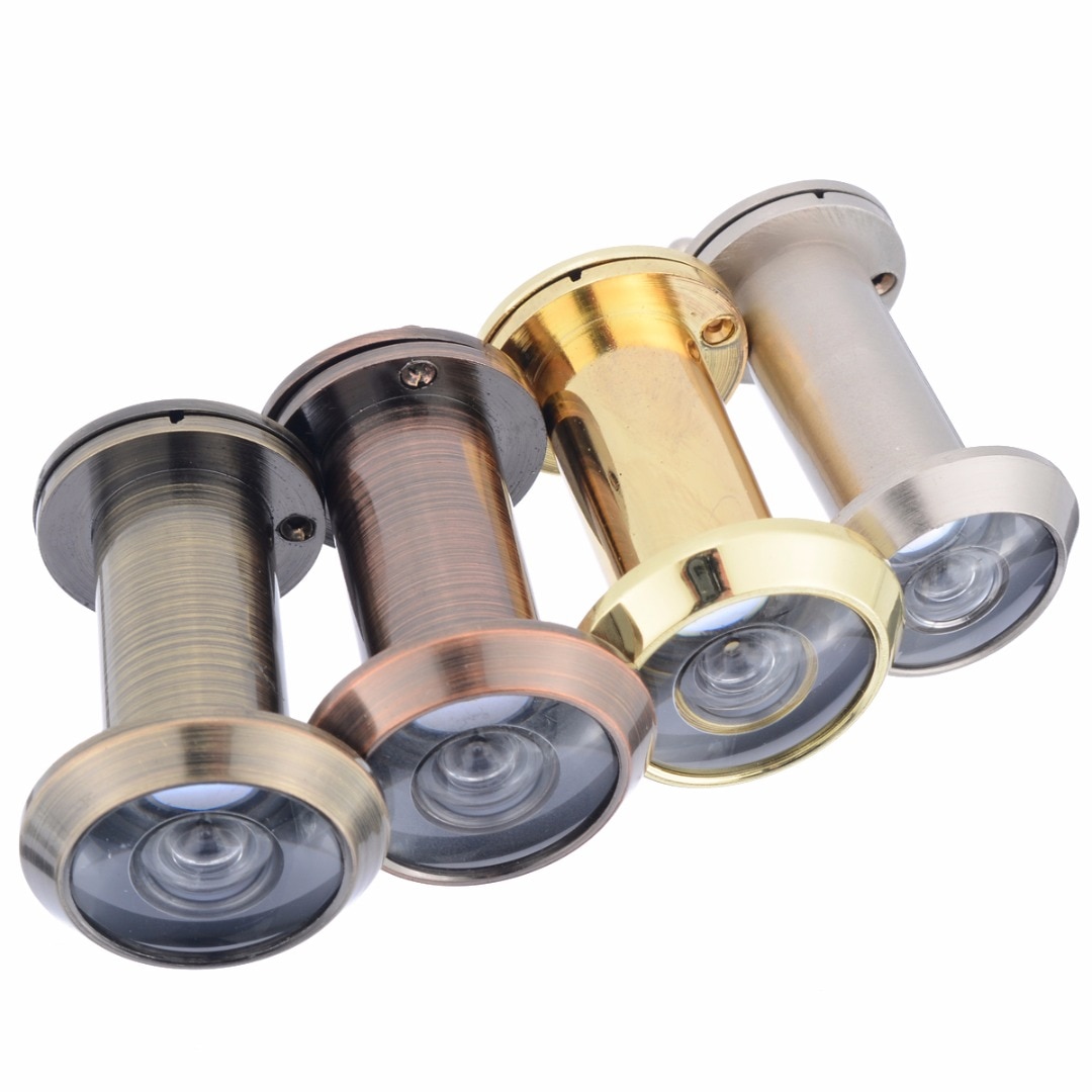 200 Degree Adjustable Door Eye Spy Home Security Door Viewer Anti-Theft Door Peephole Door Hardware