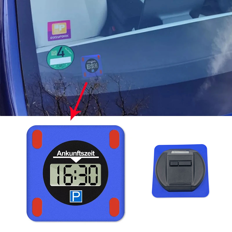 Elektronische Parkscheibe mit digitalem Display LCD Automatische Parkscheibe Elektrischer Parkscheibe