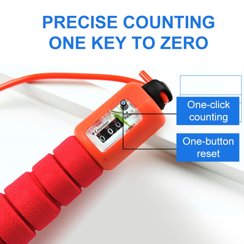 Jump Rope With Electronic Counter 2.9m Adjustable Fast Speed Counting Skipping Rope Jumping Wire Workout Equipments
