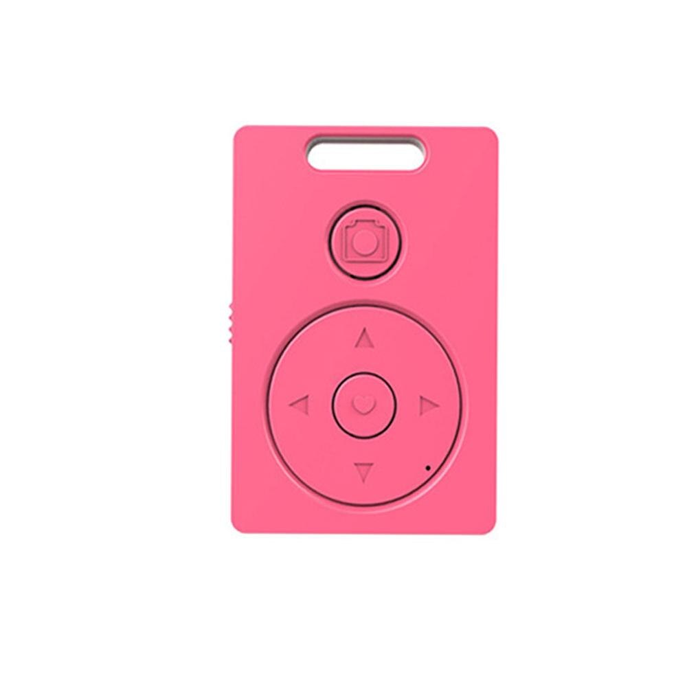 mini Bluetooth bezprzewodowy pilot zdalnego sterowania aparat migawka Selfie regulator czasowy nagrywanie multimedialna kamera wideo uwolnienie dla iphone android: Różowy