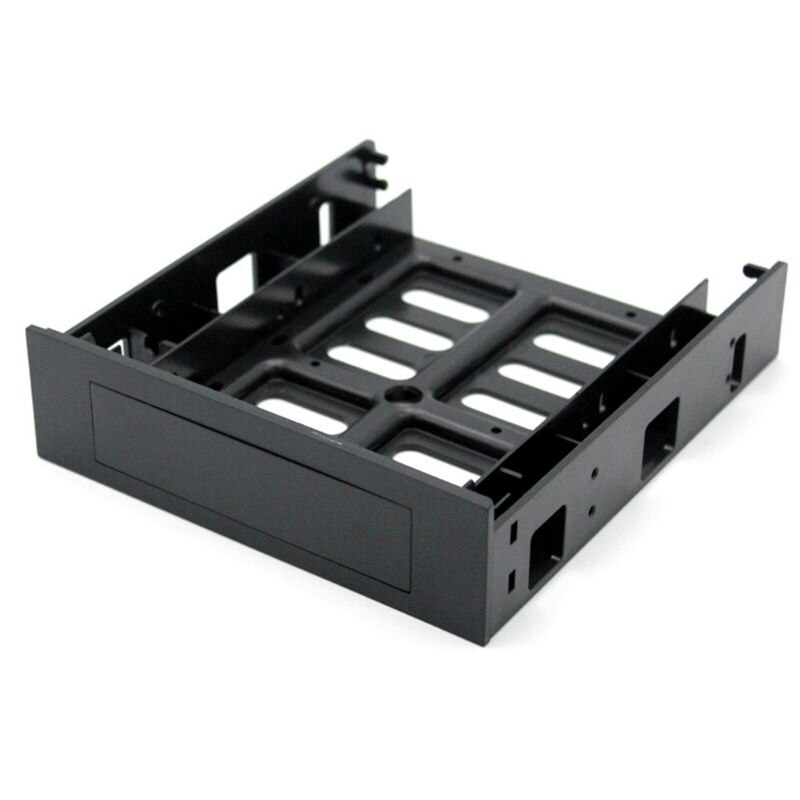 ABS Plastic 5.25inch Optical Drive Position to 3.5 inch 2.5 inch SSD Bracket Dock Hard Drive Holder For PC Enclosure