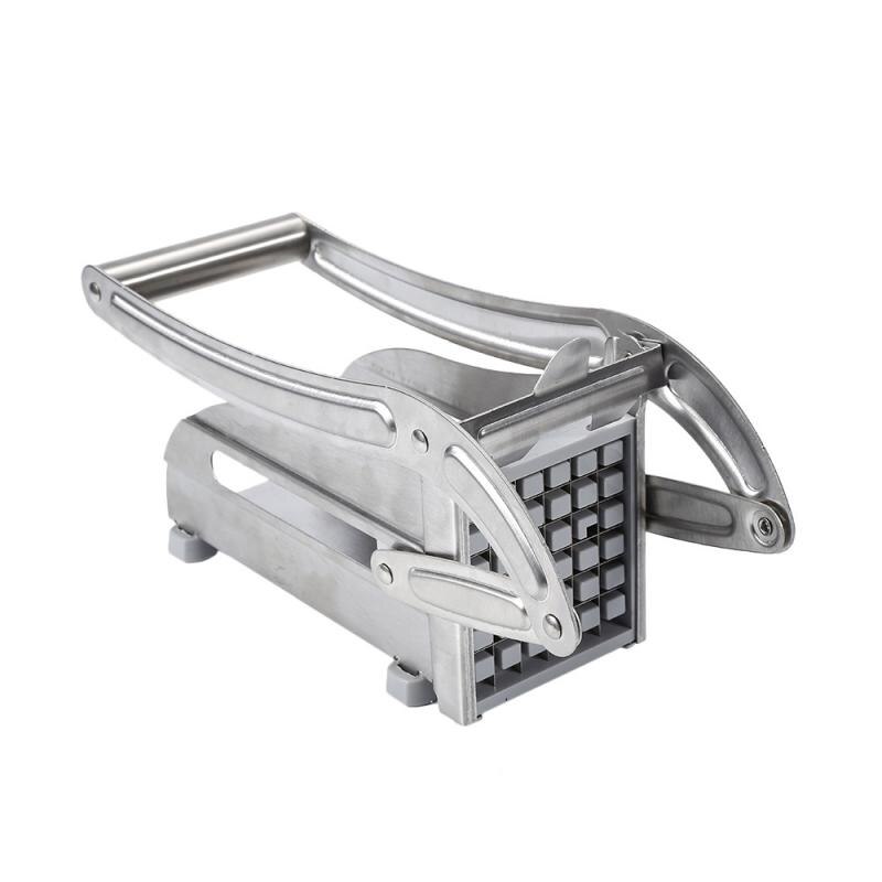 Hand Pressure French Fries Machine Household Kitchen Stainless Steel Potato Chip Cutter Cooking Manual Vegetable Potato Chopper