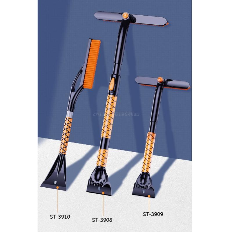 Rascador de hielo para parabrisas, cepillo de vidrio de limpieza rápida, eliminador de nieve para ventana de coche, depurador de hielo de plástico