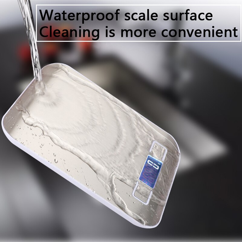 Lcd-skjerm multifunksjonsvekt 5kg/10kg per 1g kjøkkenvekt rustfritt stål veieverktøy for smykker medisinske materialer
