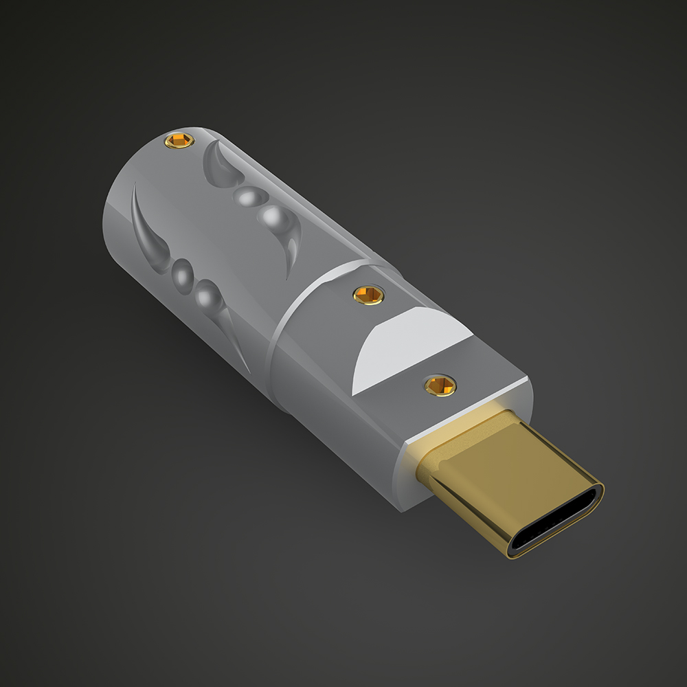 VIBORG VT08 Gold Plated Type C Type-C USB C 3.1 High End USB Connector Brass Male Plug Welding Type USB-C for DIY USB Cable