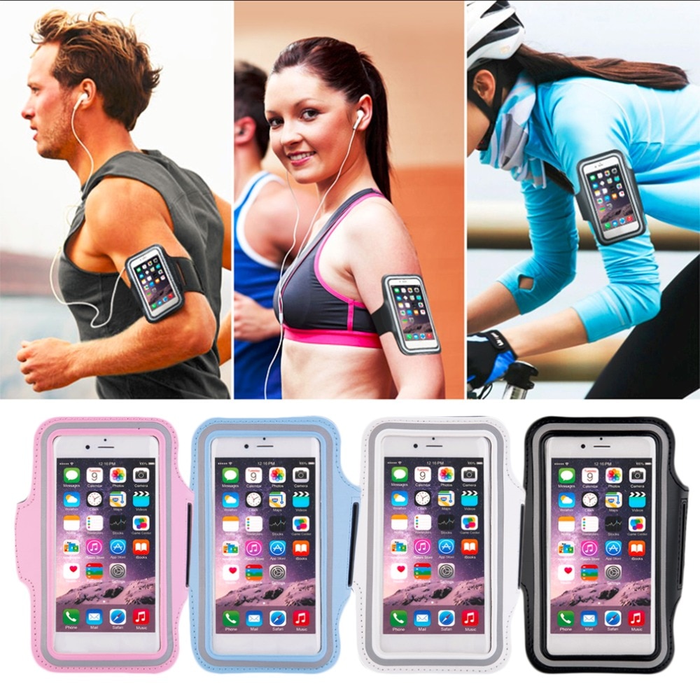 Unisex Sport Verstelbare Duurzaam Wasbaar Beschermende Pouch Case Gym Running Oefening Arm Band Case voor Samsung Galaxy