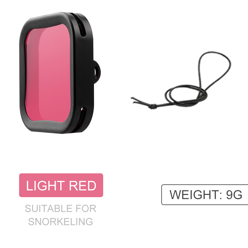 Voor Osmo Actie Camera Lens Kleur Filter Duiken Filter Voor Dji Osmo Action Behuizing Waterdichte Behuizing Camera &#39;S Accessoires: Roze Kleur
