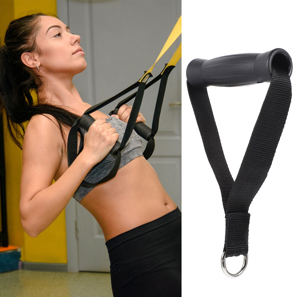 2Pcs Fitness Diy Katrol Kabel Trainning Fitness Apparatuur Hand Biceps Handvat
