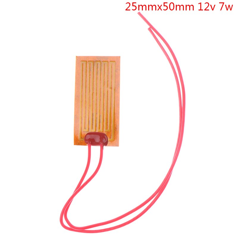 5/12/24V Pi Verwarming Film Plaat Polyimide Elektrische Verwarmde Panel Pad Mat Lijm Verkoop: 5