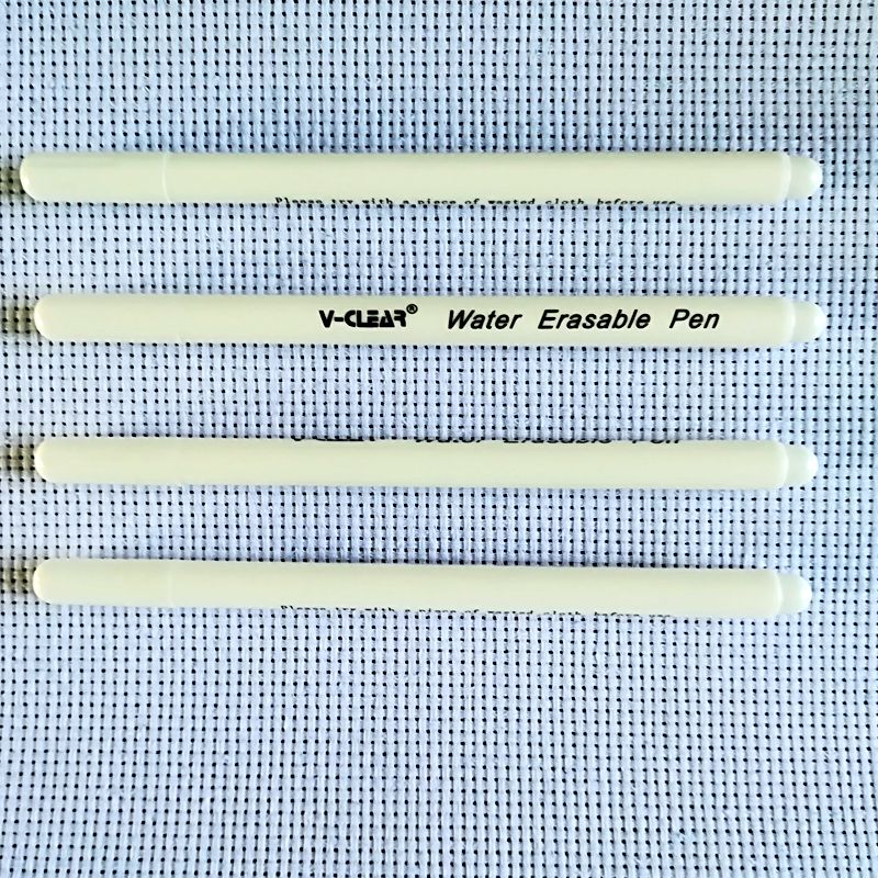 Fabric Paint Marker Tailor Pen Purple Air Erasable Pen Chaco Ace Pen Markers Pink Textile Marker Fabric Pen Needle DIY Tools: 4 pcs White Pen