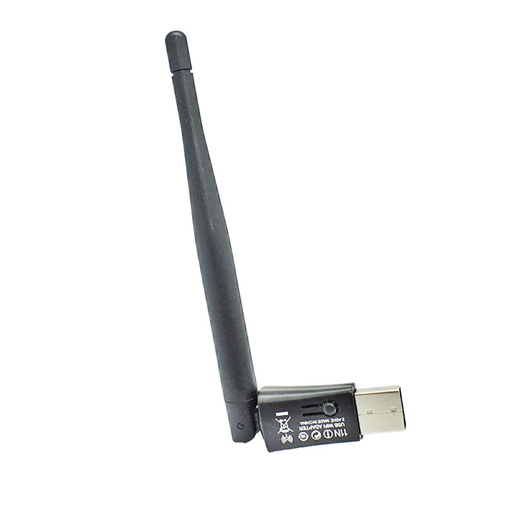 Tarjeta de red inalámbrica USB 150 de 2,0 Mbps, adaptador de 2,4 GHz, Mini Dongle, antena para ordenador portátil y PC