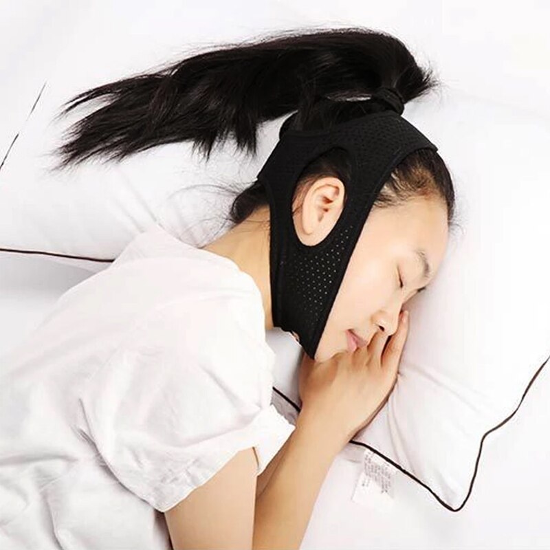 Anti Snurken Slapen Kinband Beste Stop Snurken Apparaat Verstelbare Snurken Vermindering Riem Slaapmiddelen Kin Strips Riem Voor Unisex