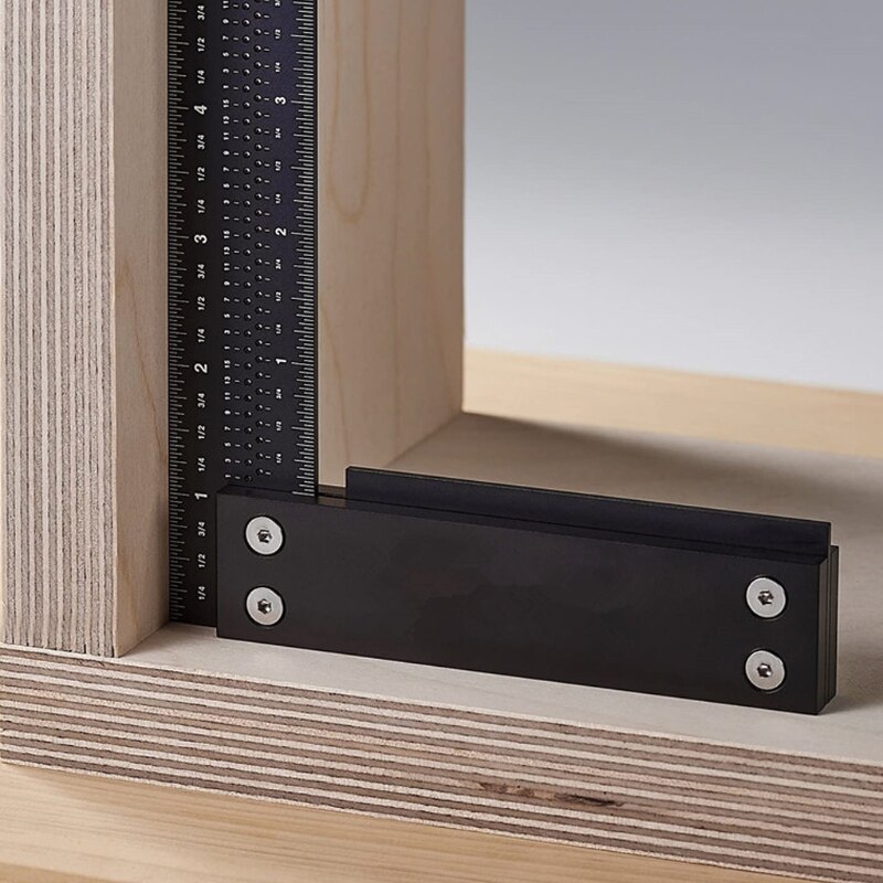 Aluminum Signature Precision Square L Shape Measurement Ruler for Measuring Marking Woodworking Carpenter Tool