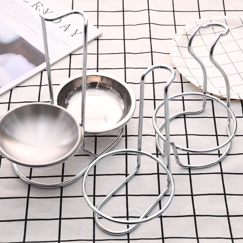 2022 Stainless Steel Soup Spoon Rest Stand Pot Restaurant Hotel Soup Holder Stand Ladle Rack Kitchenware Shelf