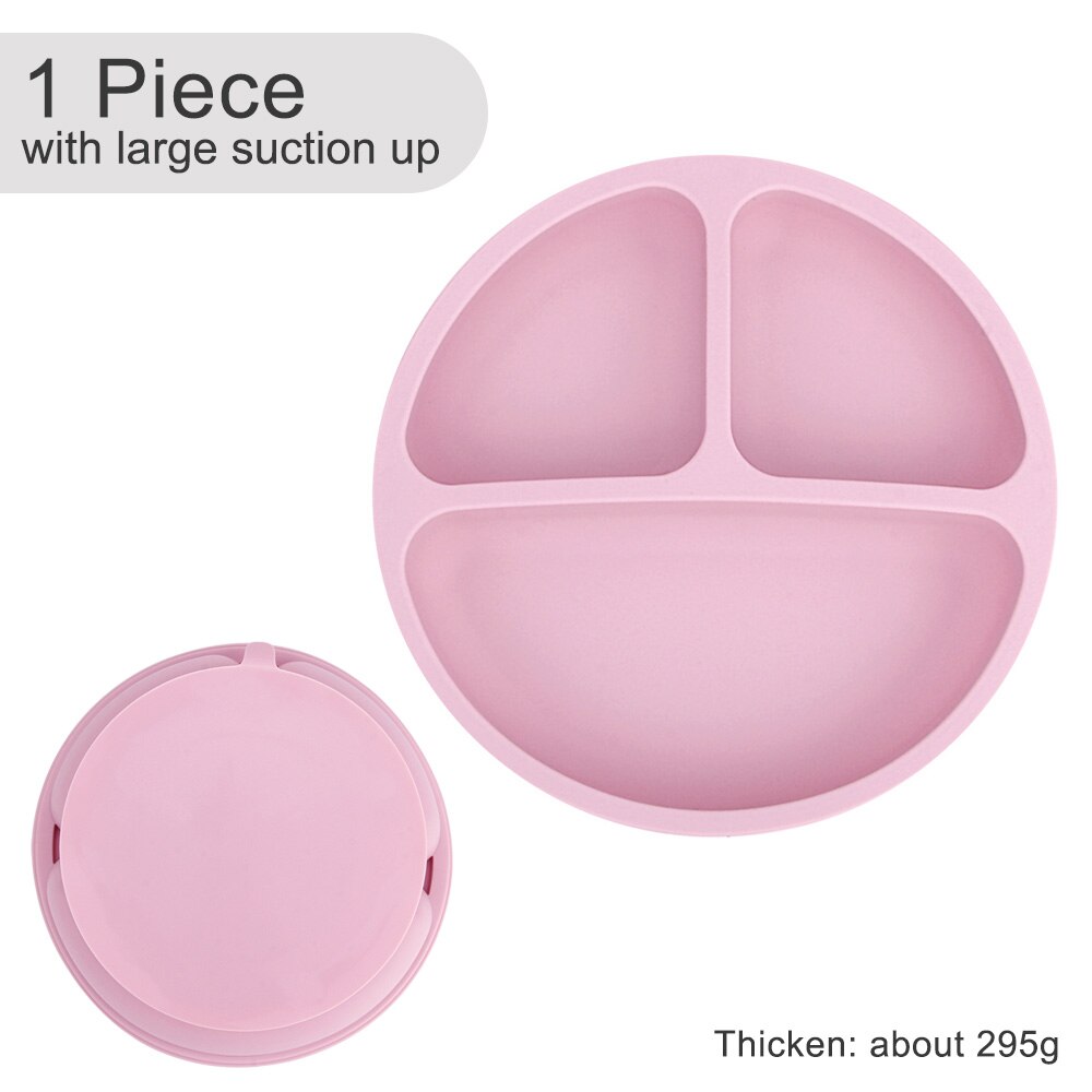 Suction Cup Plate Dispensing Baby Dishes Anti-slip Children's Tableware Silicone Feeding Set Food Bowl Blw Utensils Cutlery Acce