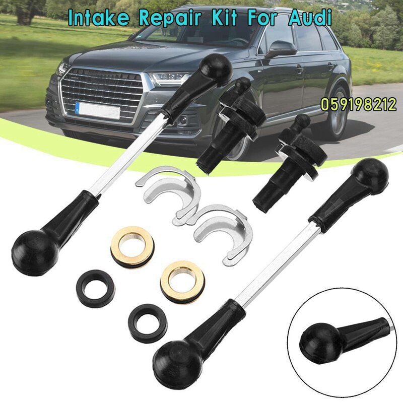 10 Stuks 2.7 3.0 Tdi Auto Inlaatspruitstuk Zuigleiding Swirl Flap Reparatie Kit Voor A4 A5 A6 A7 a8 Voor Touareg 059198212