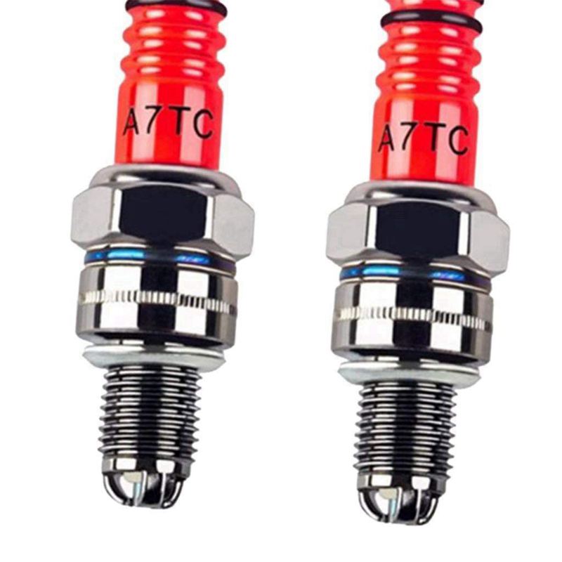 3 uds A7TC Triple electrodo para GY6 50 cc 70cc 90 cc 110cc 125 cc 150cc ATV motos Scooters y Kazuma Roketa Sunl Taotao Baja