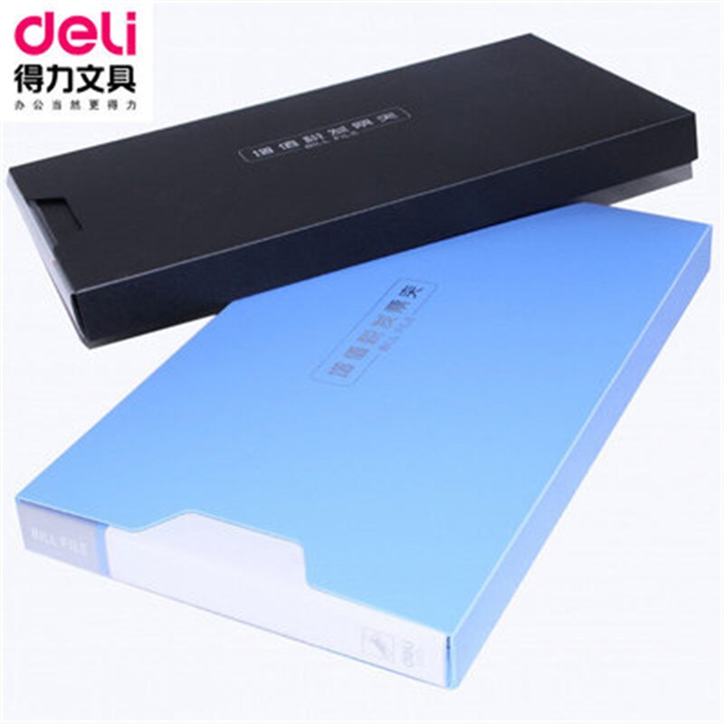 DL 5355 invoice clip financial office data holder Small folders Black blue Office translation student utensils