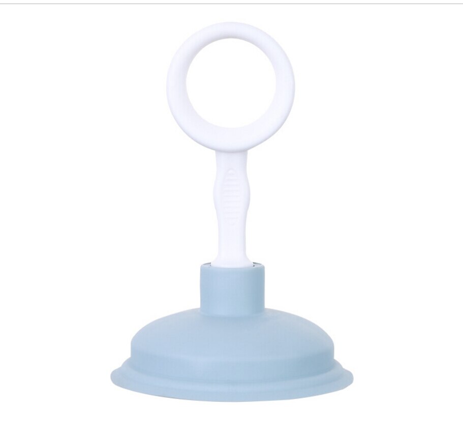 Drenaje de fregadero de cocina tubería de succión de la piel a través de la herramienta de alcantarillado para tapar el cabello para limpiar el cono de la piel: Blue