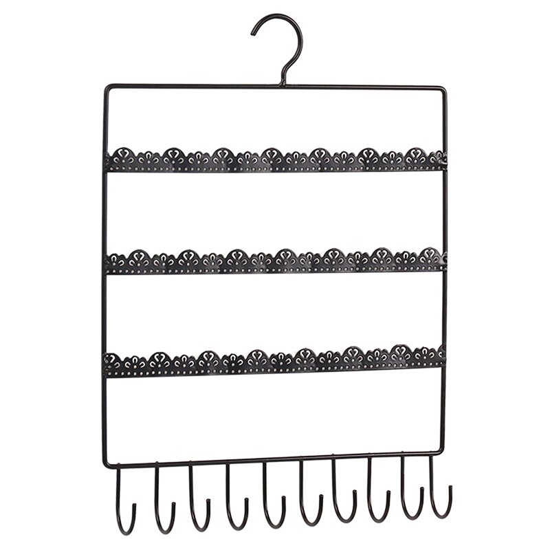 Estante de pared para exhibir pendientes, pulseras, collares, organizador de joyería, colgante, collar