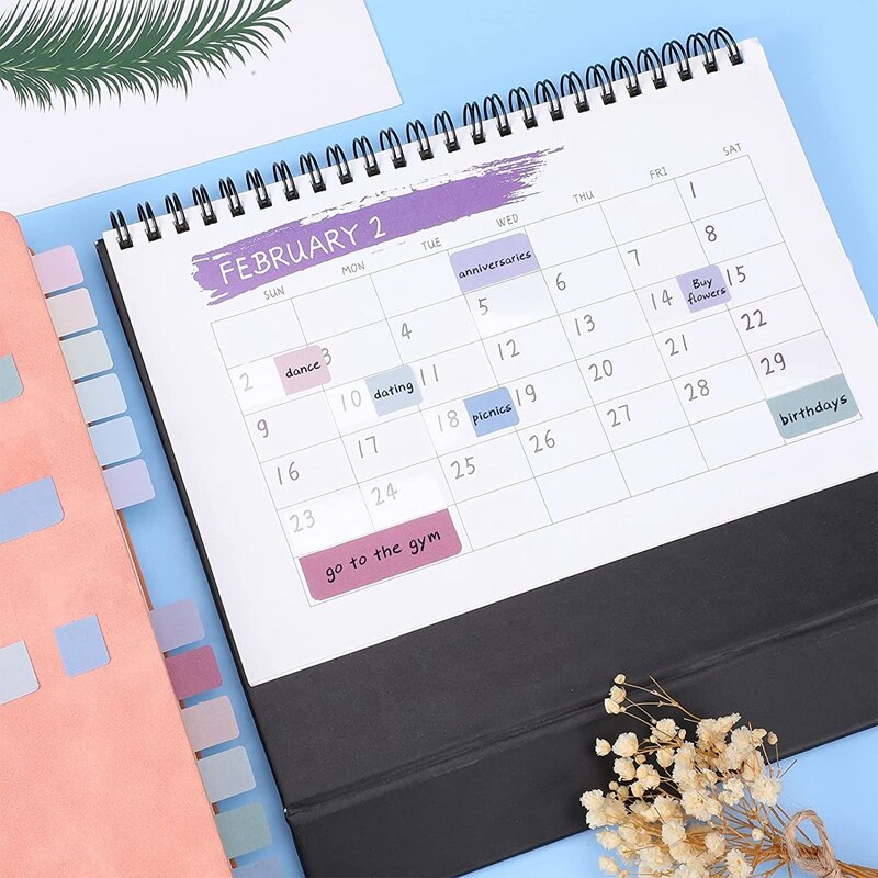 420 Pcs Sticky Index Tabs Self Adhesive Flag Tabs Writable And Repositionable File Tabs Flags Page Markers, 3 Sizes