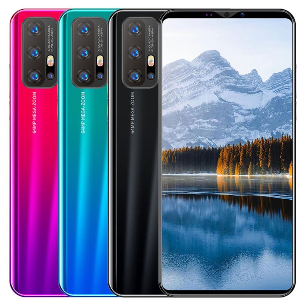 Z6 Pro Smartphone 5,8 Inch Bildschirm Smartphone 512M + 4G Android Smartphone 3D Glas Überzogene Zurück Abdeckung Blau