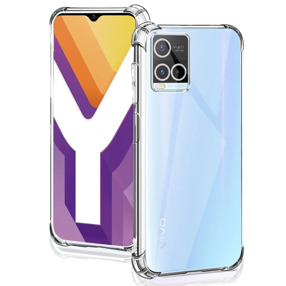 Coque de téléphone pour VIVO Y33s, Silicone, souple, antichoc, transparente