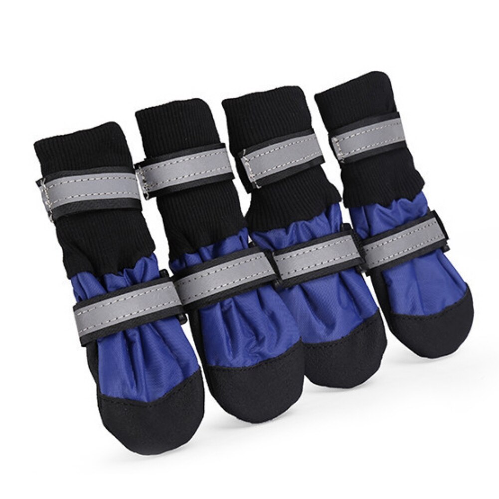 4 Stk/set Huisdier Waterdichte Regen Schoenen Voor Medium Grote Honden Poot Protectors Warme Regen Laarzen: C2 / M