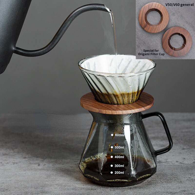 Coffee Filter Stand ,Pour Over Filter Stand Cone Coffee Dripper Holder Rack Wooden Tea Strainer Holder Easy to Use Durable