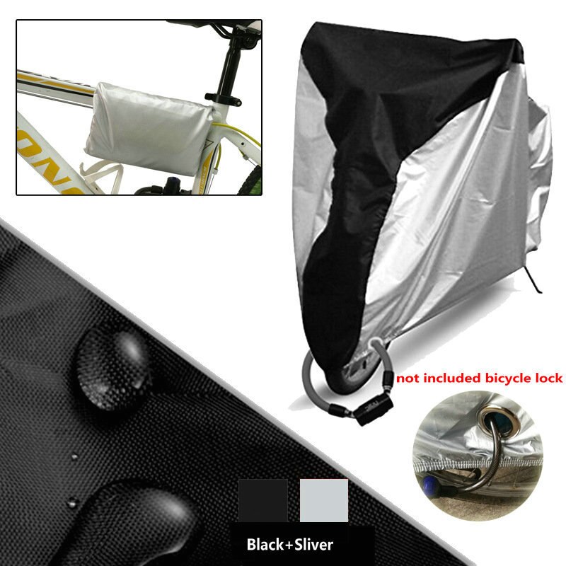 Capa protetora de chuva para bicicleta, proteção à prova d'água, uv para utilidade de bicicleta, tamanho externo, m, l. xl 4 cores