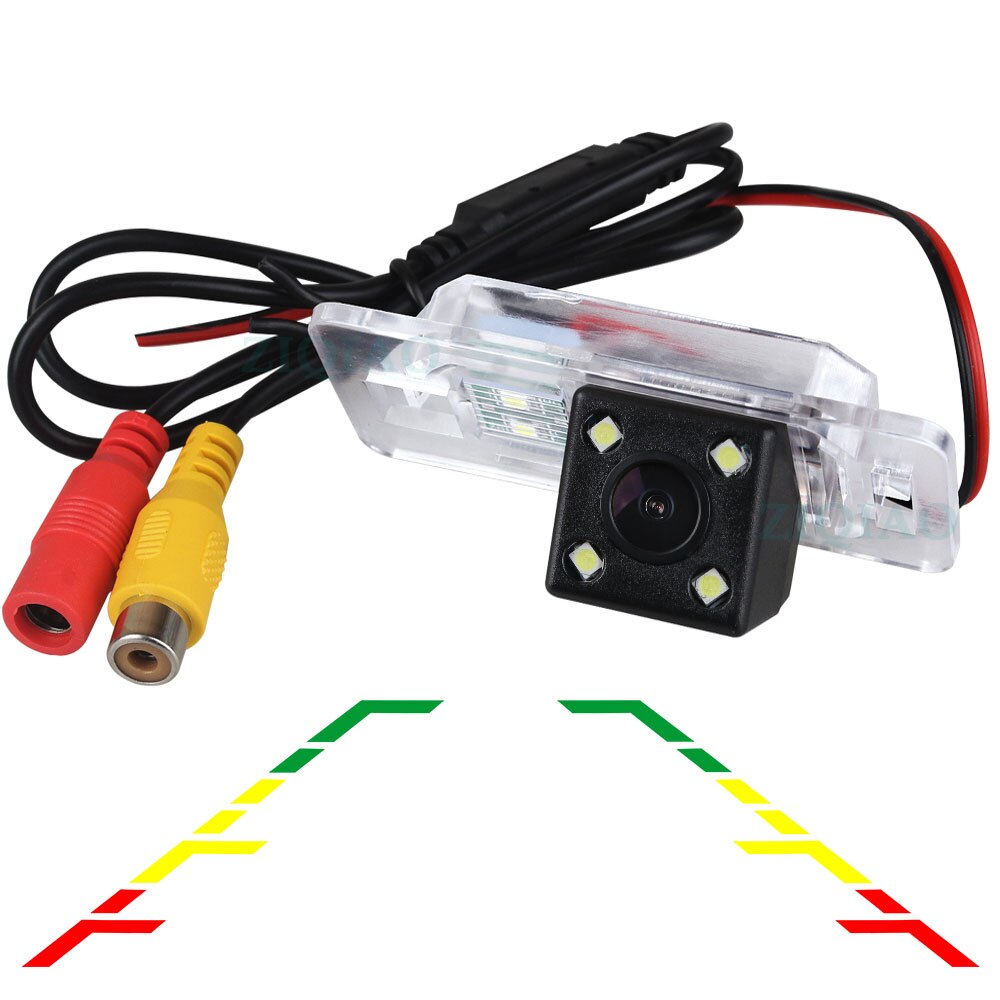 Ziqiao voor bmw 1- serie  e82 3 -serie  e90 e91 5- serie  e39 x1 x3 nachtzicht dynamische achteruitrijcamera  hs023: 4 led lineaire rails