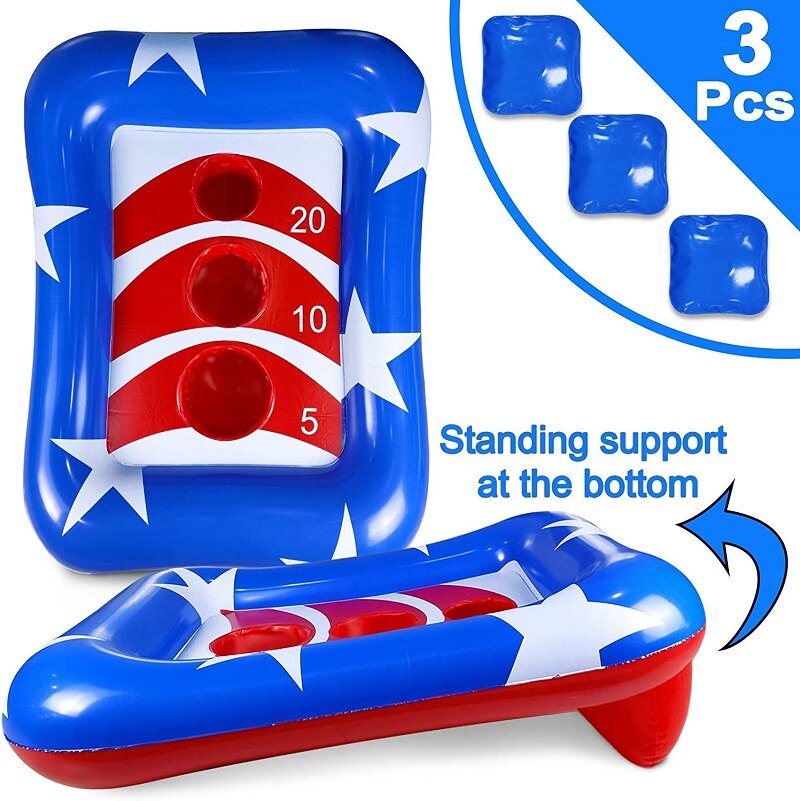 Opblaasbaar Zwembad Ring Toss Games Zwembad Speelgoed Drijvende Toss Spel Voor Kinderen Volwassenen Zomer Pool Party Water Outdoor Strand speelgoed