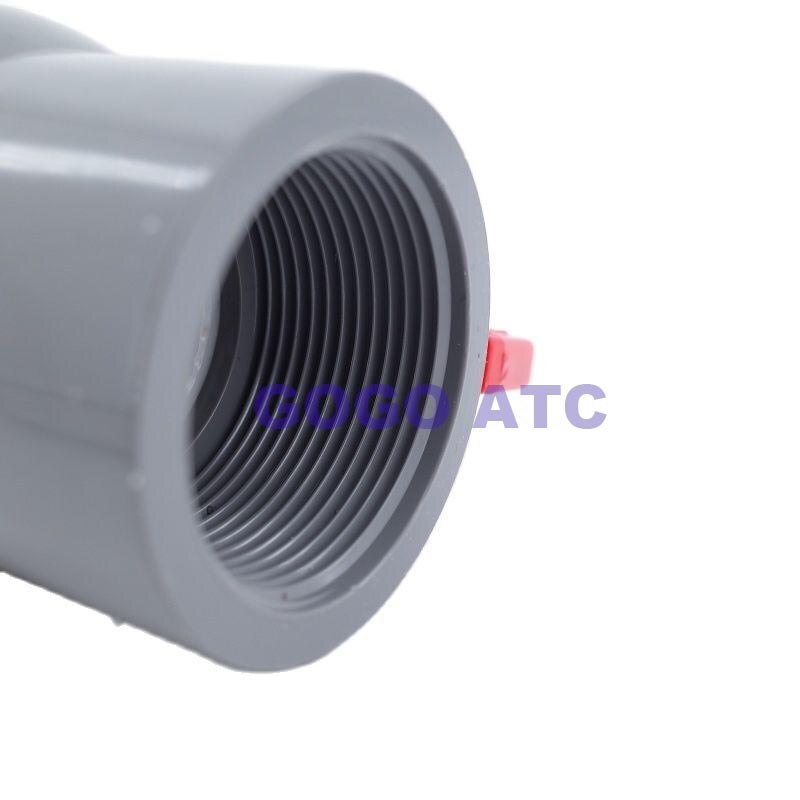 UPVC Straight mouth valve PVC Inner wire ball valve DN 15-65 mm One-piece simple Water pipe plastic socket Anti-aging
