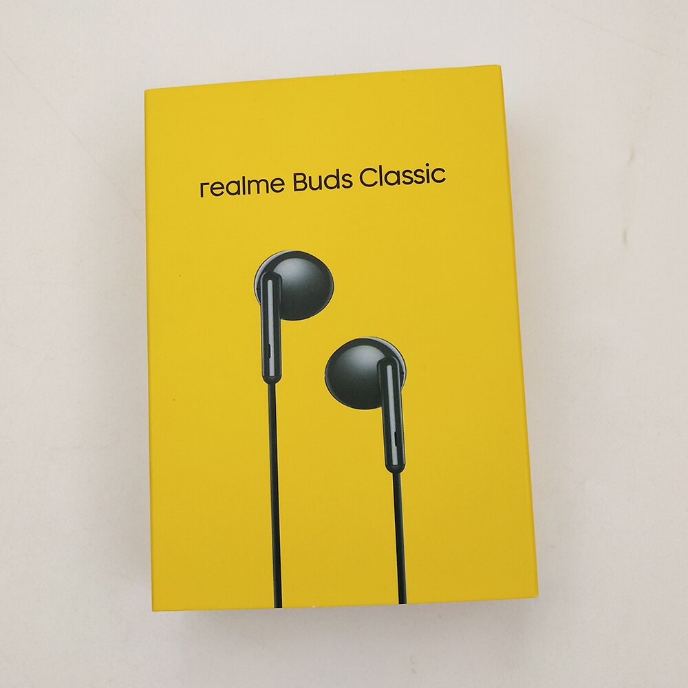 Realme  x2 q3 pro  v11 v13 buds classic ohrhörer, 3.5mm kabelgebundene ohrhörer, halb im ohr, integriertes mikrofon, großer treiber, headset mit mikrofon: Schwarz